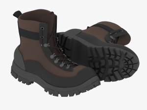 winter boots 3D Модель