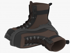 winter boots 3D Модель