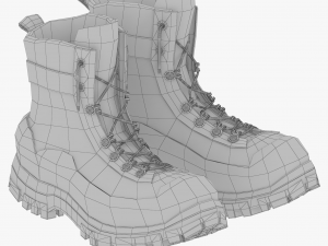 winter boots 3D Модель