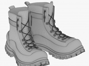 winter boots 3D Модель