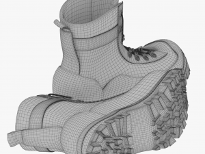 winter boots 3D Модель