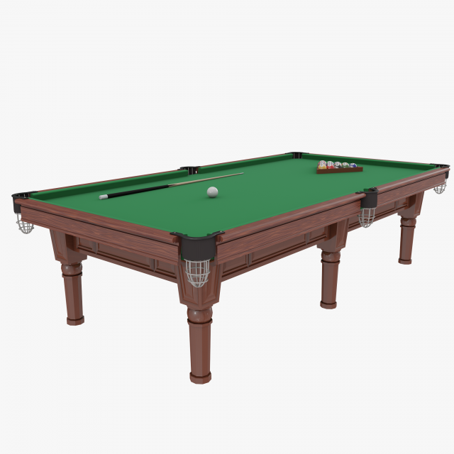 classic pool table 3D Model .c4d .max .obj .3ds .fbx .stl .blend 