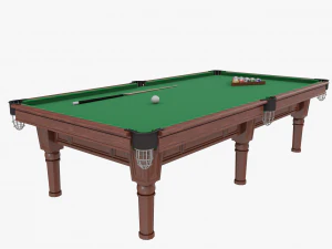 table de billard classique Modèle 3D