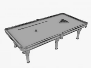 classic pool table 3D Model