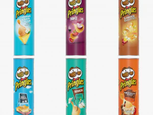 batatas fritas pringles Modelo 3D