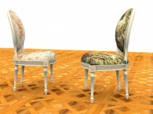 luis xvi chairs Modèle 3D