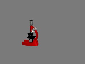 mikroskop 3D Model