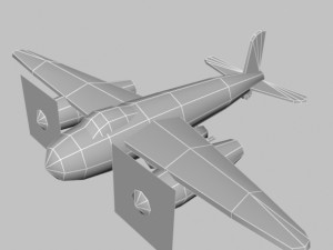 plane low-poly for games 3D 모델