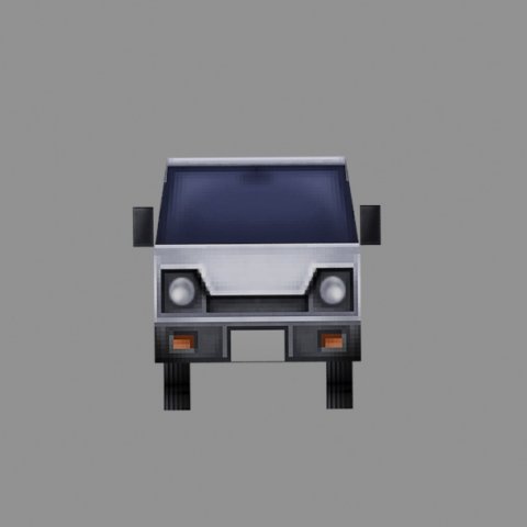 truck model low-poly for games 3Dモデル .c4d .max .obj .3ds .fbx .stl .blend 