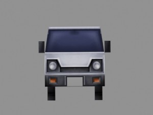 truck model low-poly for games 3Dモデル