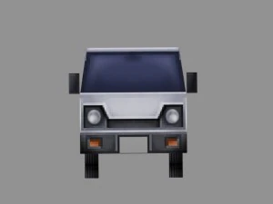 truck model low-poly for games 3D Model