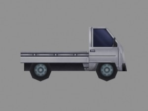 truck model low-poly for games 3Dモデル