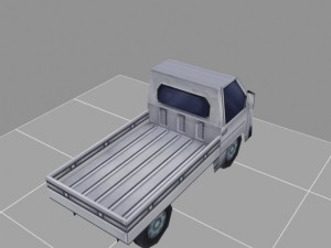 truck model low-poly for games 3Dモデル