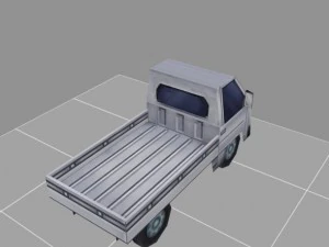 truck model low-poly for games 3D Model