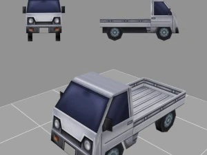 truck model low-poly for games 3D Model