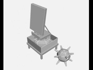 battle ship low-poly Modello 3D
