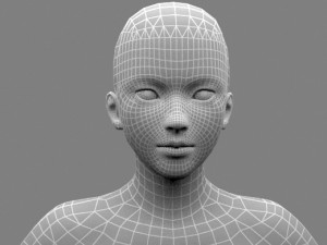 low poly base mesh female 3ds obj fbx 3Dモデル