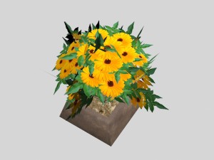flowers low-poly for games 3D Модель