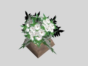 flowers low-poly for games 3D Модель