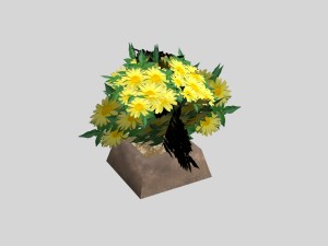 flowers low-poly for games 3D Модель