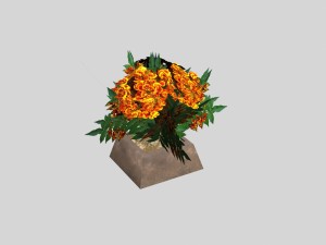 flowers low-poly for games 3D Модель