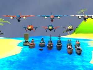 battle ship 3D Model