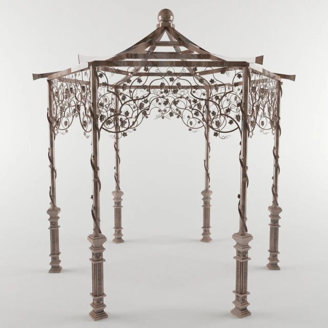 pergolato Modello 3D .c4d .max .obj .3ds .fbx .stl .blend 