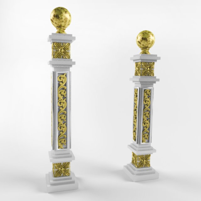column Model 3D .c4d .max .obj .3ds .fbx .stl .blend 