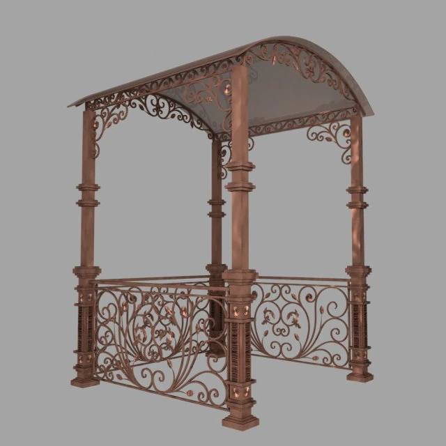 tonnelle Modèle 3D .c4d .max .obj .3ds .fbx .stl .blend 