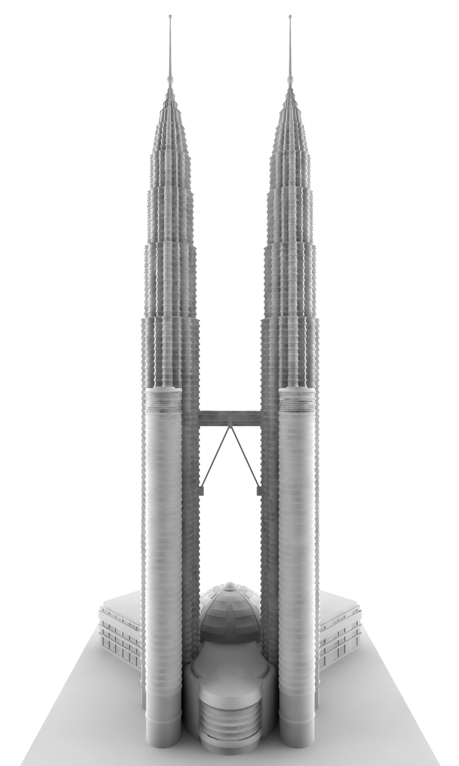 Skyscraper 3D Model In Landmarks 3DExport
