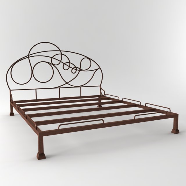 bed from metal 3Dモデル .c4d .max .obj .3ds .fbx .stl .blend 