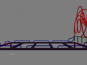bed from metal 3Dモデル