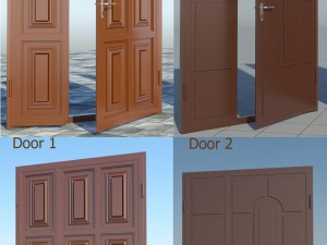 door from metal 3D Модель
