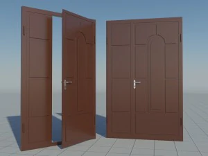 deur van metaal 3D Model