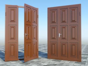 deur van metaal 3D Model