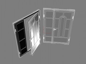 door from metal 3D Model