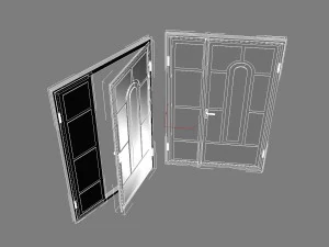 deur van metaal 3D Model