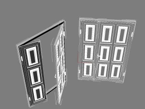 deur van metaal 3D Model