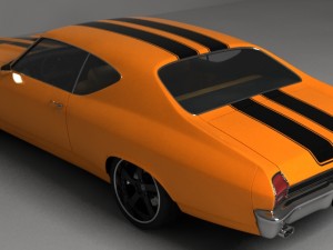 chevrolet chevelle ss 1969 3D Model