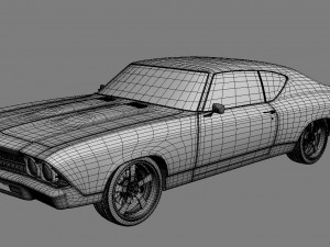 chevrolet chevelle ss 1969 3D Model