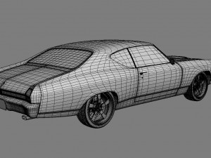 chevrolet chevelle ss 1969 3D Model