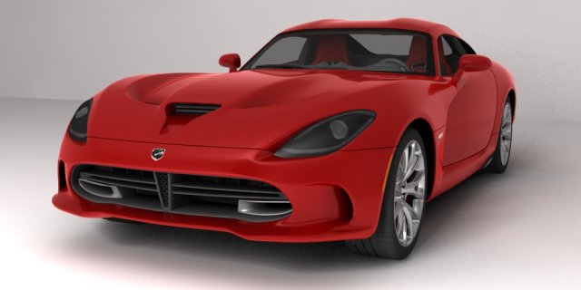 dodge viper gts 2013 Model 3D .c4d .max .obj .3ds .fbx .stl .blend 