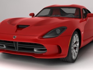 dodge viper gts 2013 3D Модель