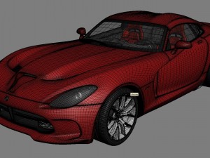 dodge viper gts 2013 Model 3D
