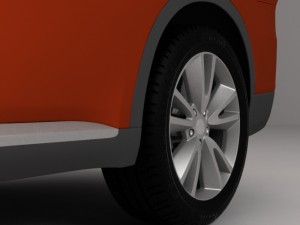 dodge durango 2011 3D Модель