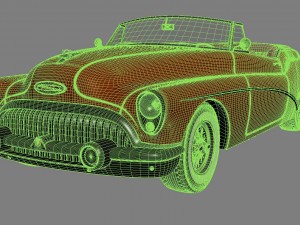 buick skylark convertible 1953 Modèle 3D