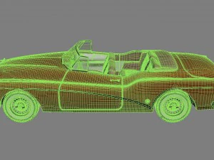 buick skylark convertible 1953 3D Model