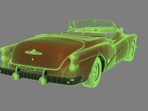 buick skylark convertible 1953 Modèle 3D