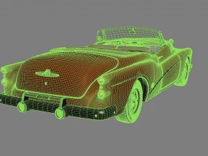 buick skylark convertible 1953 3D Model
