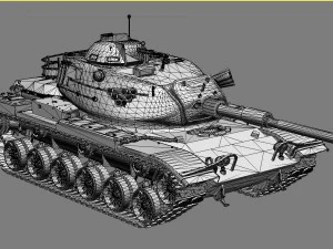 tank m60 patton iv 3D Model